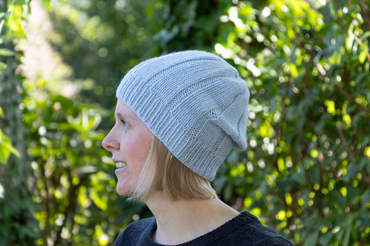 Hellblaue Beanie