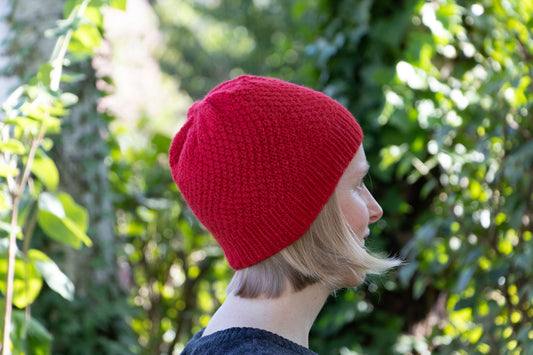 Rote Beanie