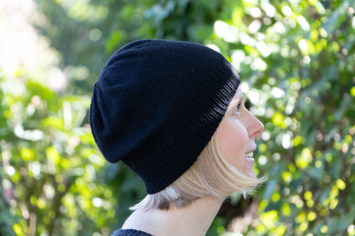 Schwarze Beanie