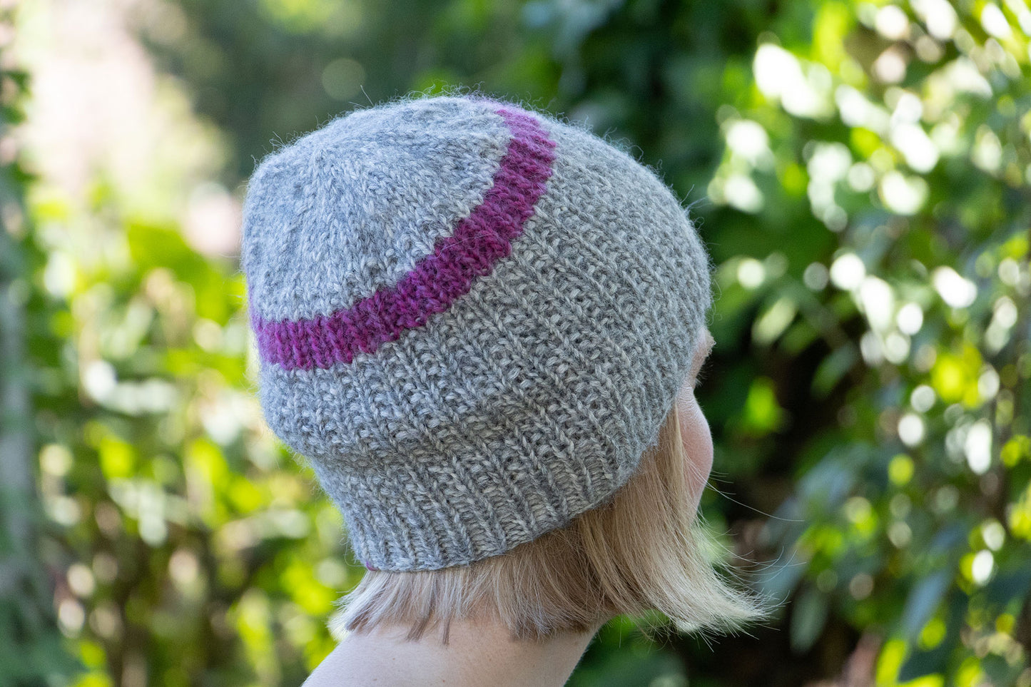 Pink-graue Beanie