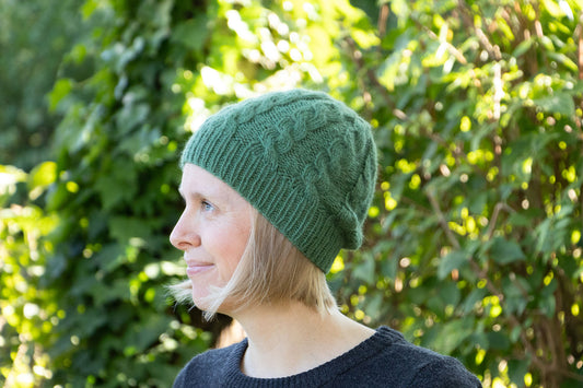 Grüne Beanie