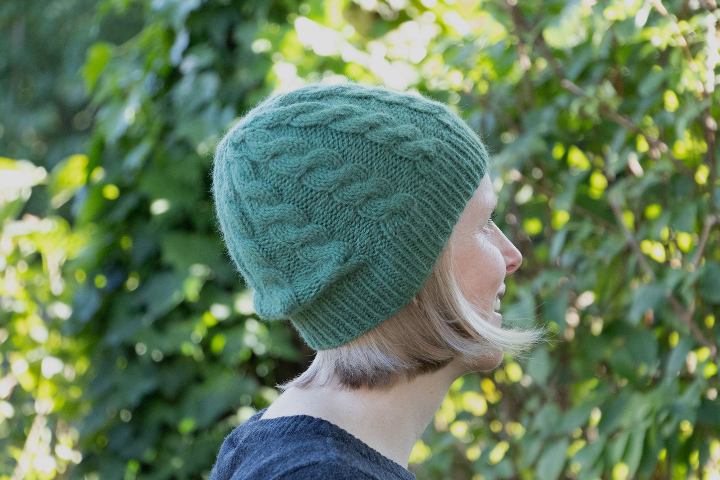 Grüne Beanie